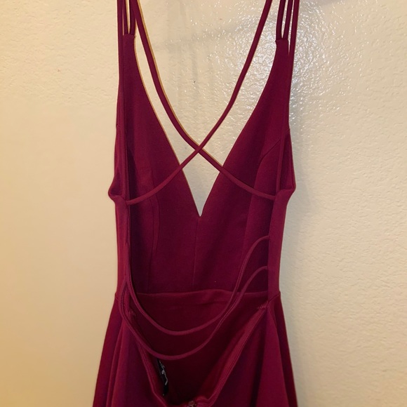 maroon dress - Picture 2 of 6